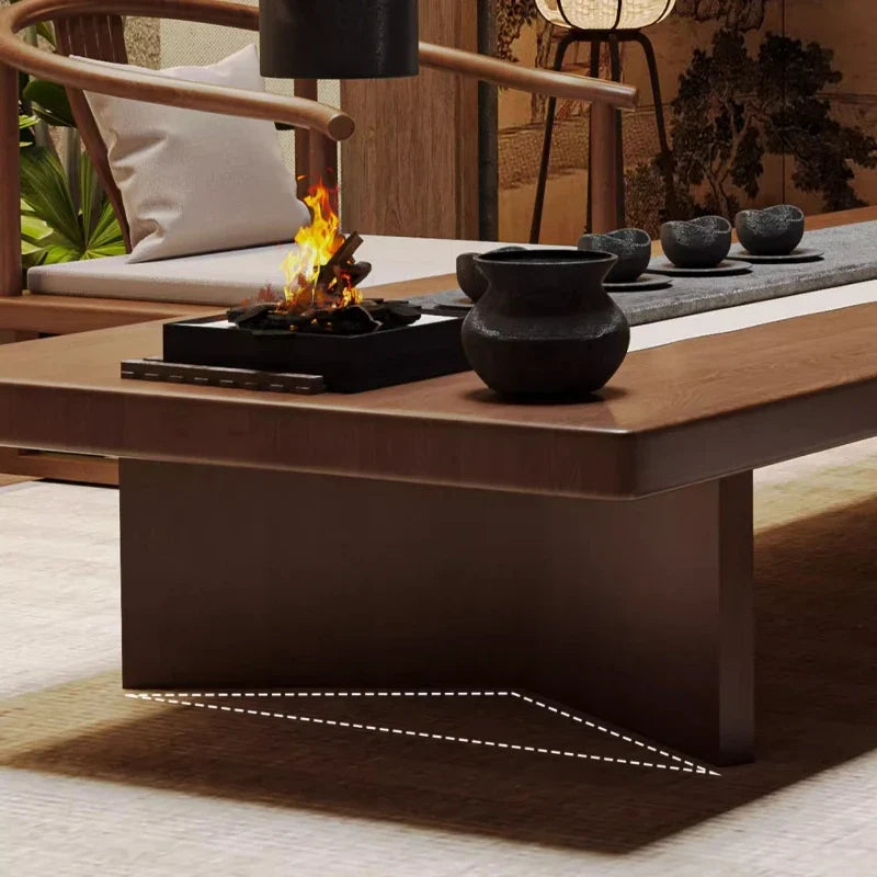 Solid Wood Low Coffee Table