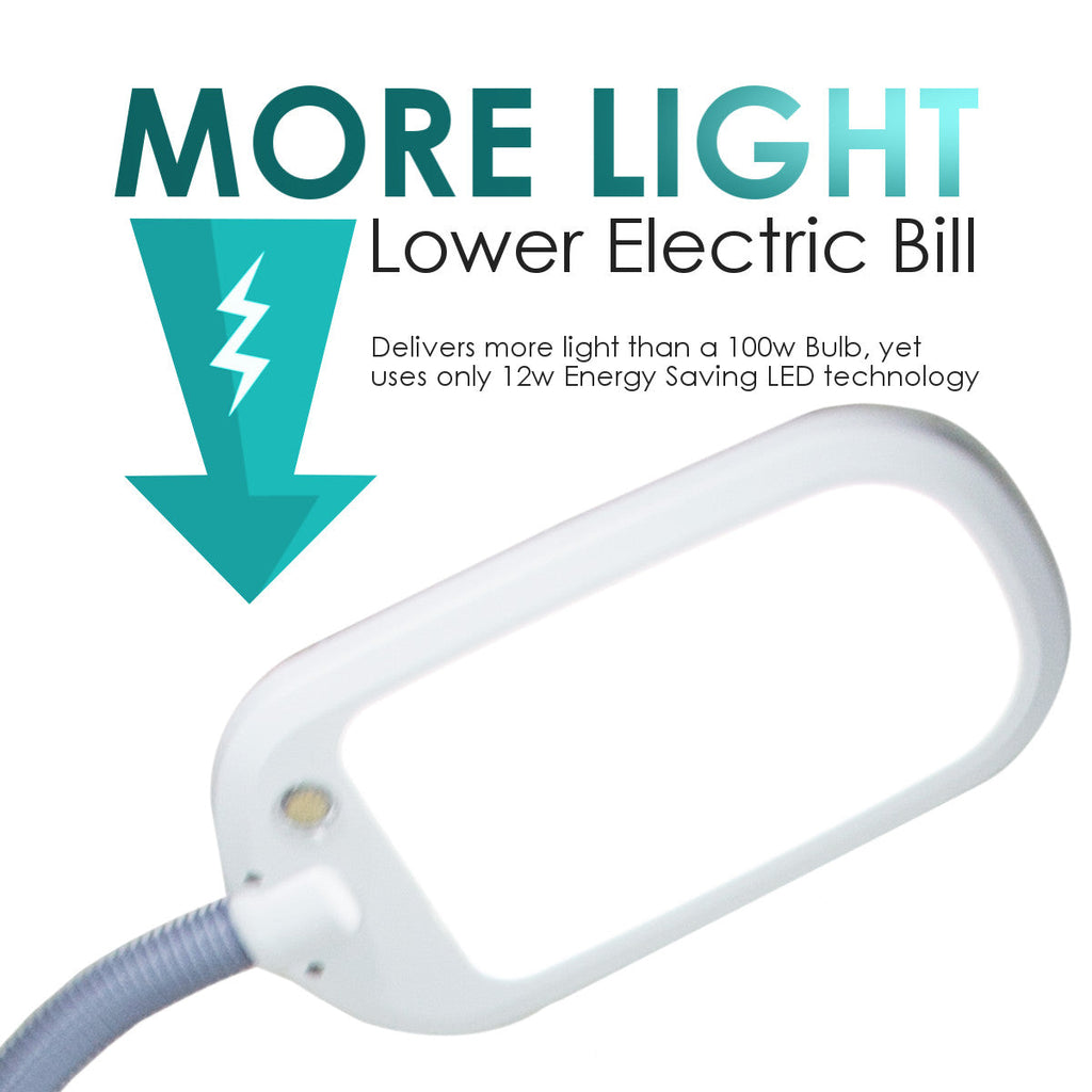 26"H LED Bright Reader  Grey