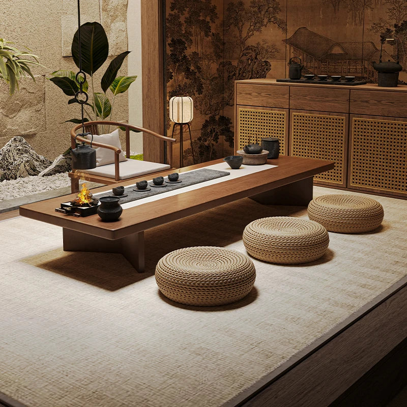 Solid Wood Low Coffee Table