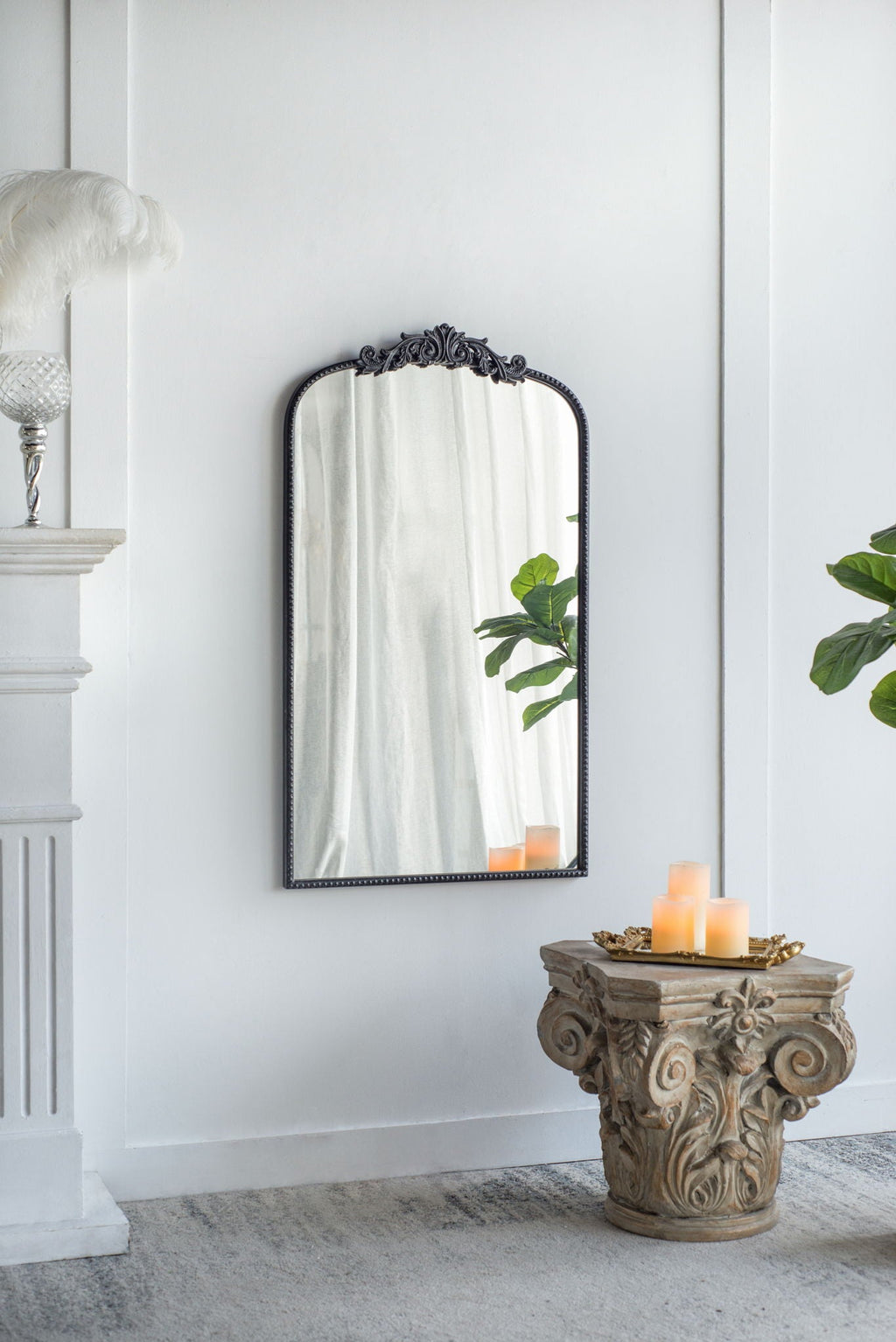 Arch Mirror, Baroque Inspired Wall Decor