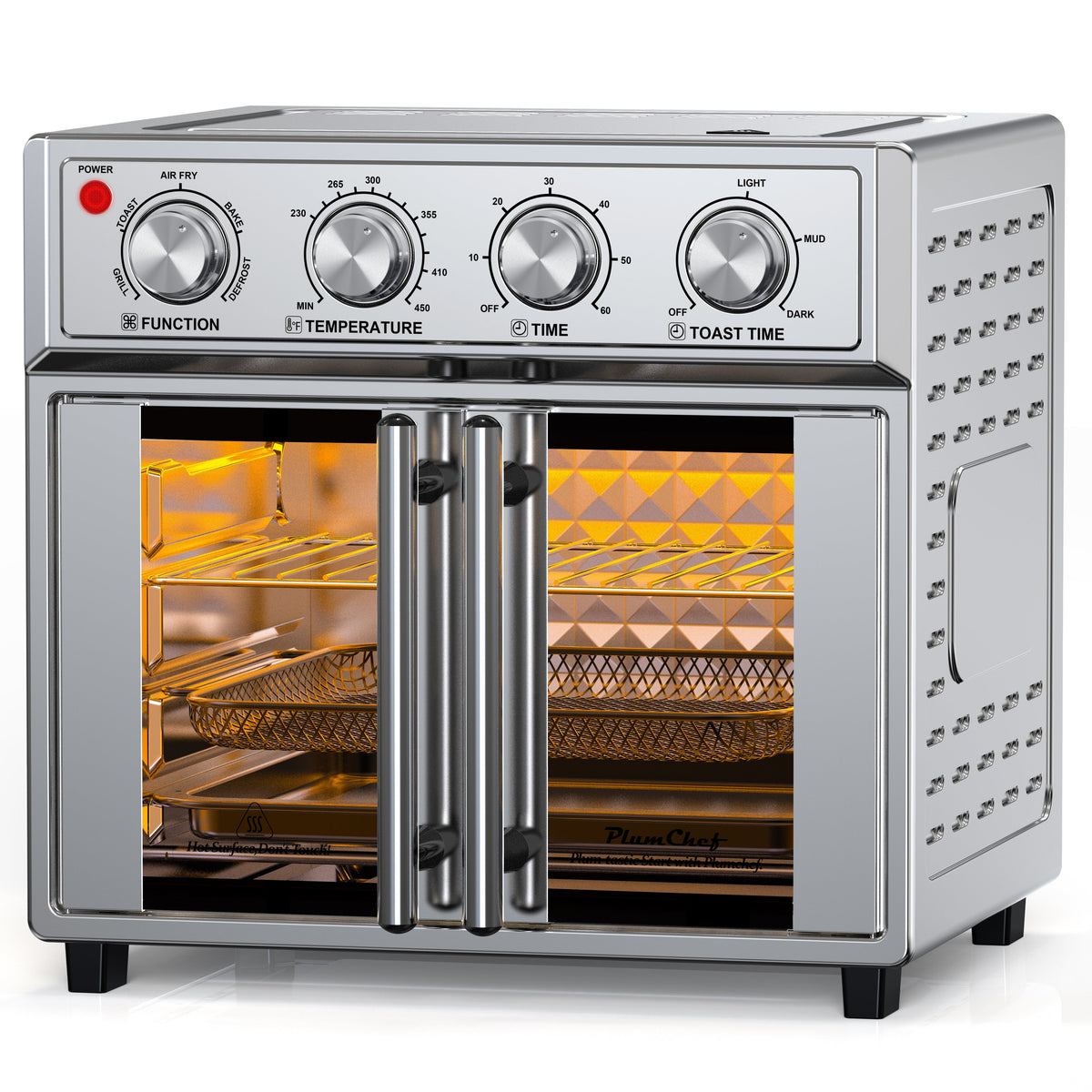 French Double-Door Air Fryer Convection Toaster Oven