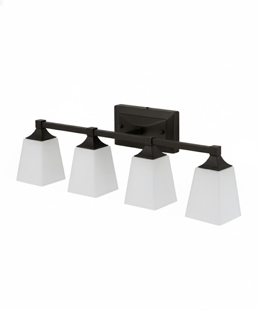27"W 4-Light LED Bath Vanity Light Fixture Oil Rubbed Bronze Finish