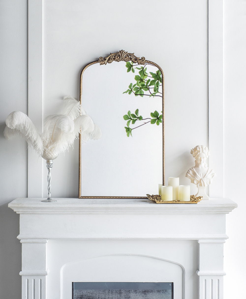 Arch Mirror, Baroque Inspired Wall Decor