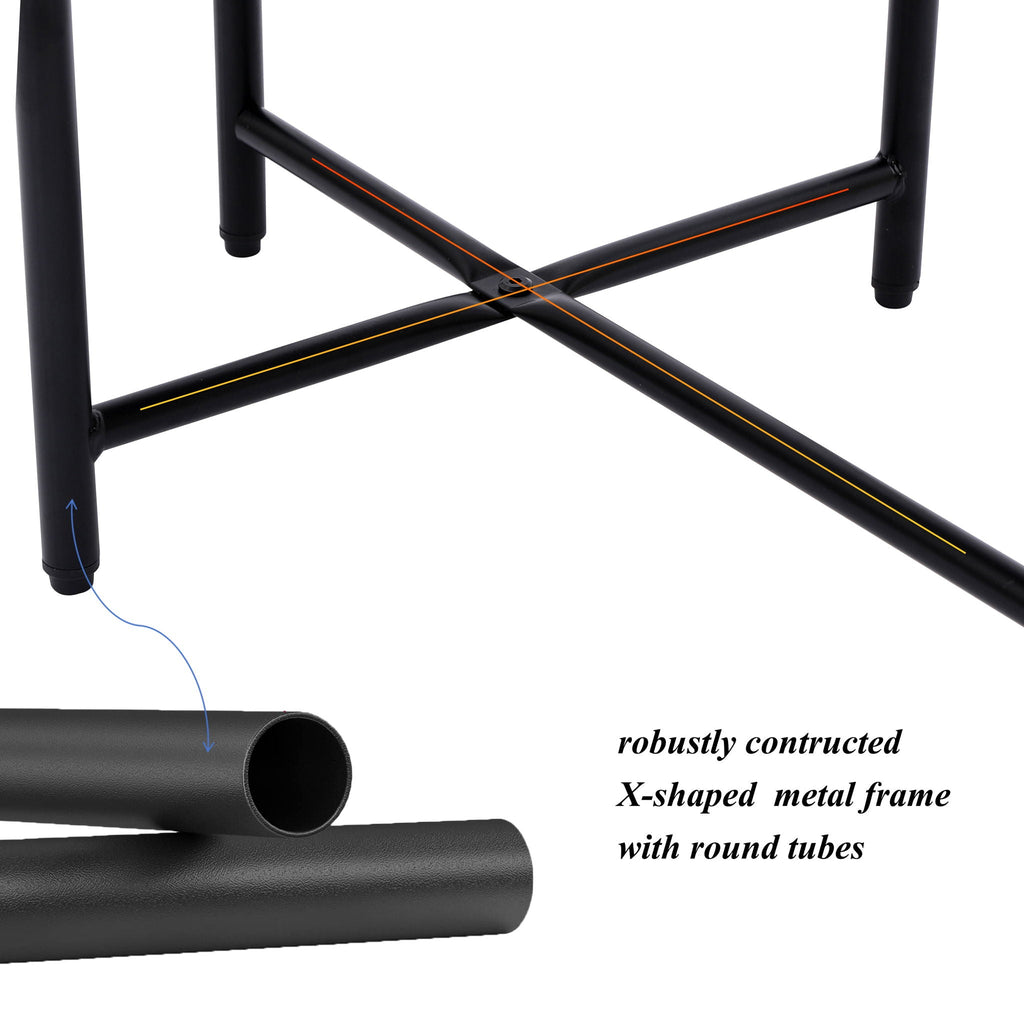 Round Coffee Table With Storage Tray 2 Tier