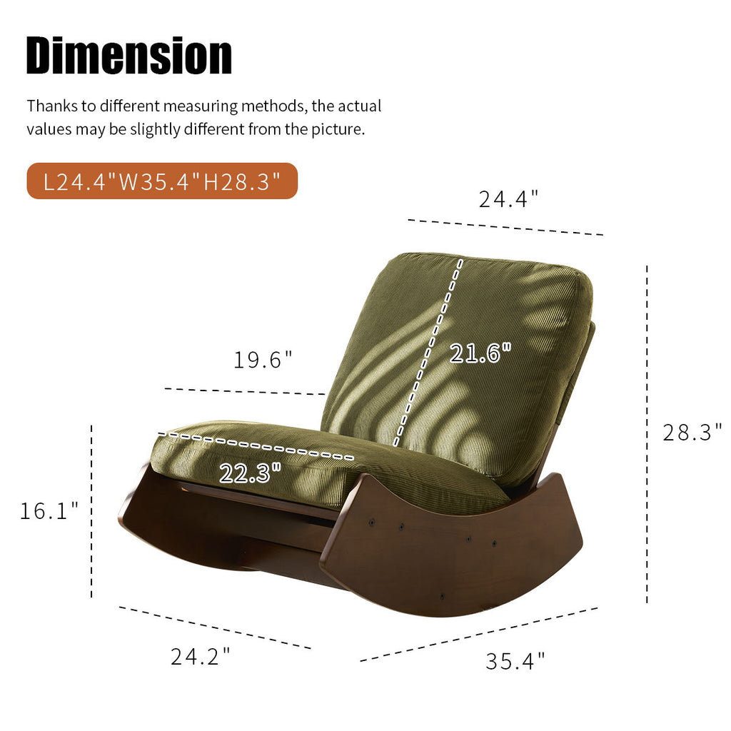 Upholstery Glider Rocking Chair
