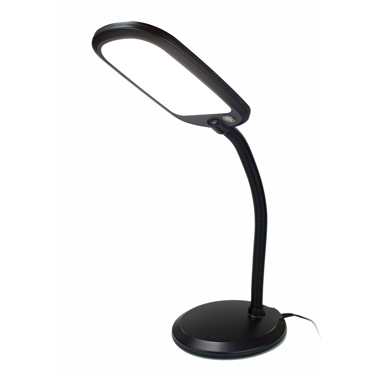 26"H Slim Design LED Bright Reader Desk Lamp Black