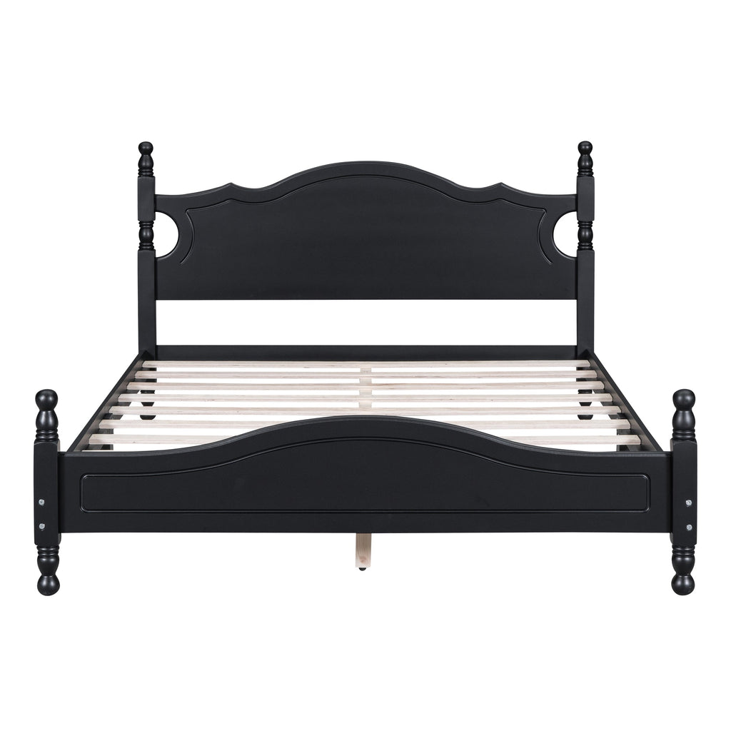 Queen Size Wood Platform Bed Frame