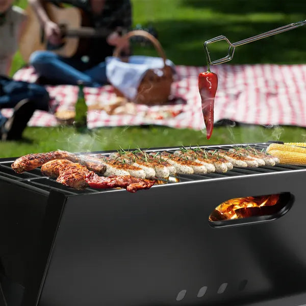 Foldable BBQ Grill Portable BBQ Barbecue Grill Camping Garden Outdoor Travel For Camping Picnic RV Travel Backyard