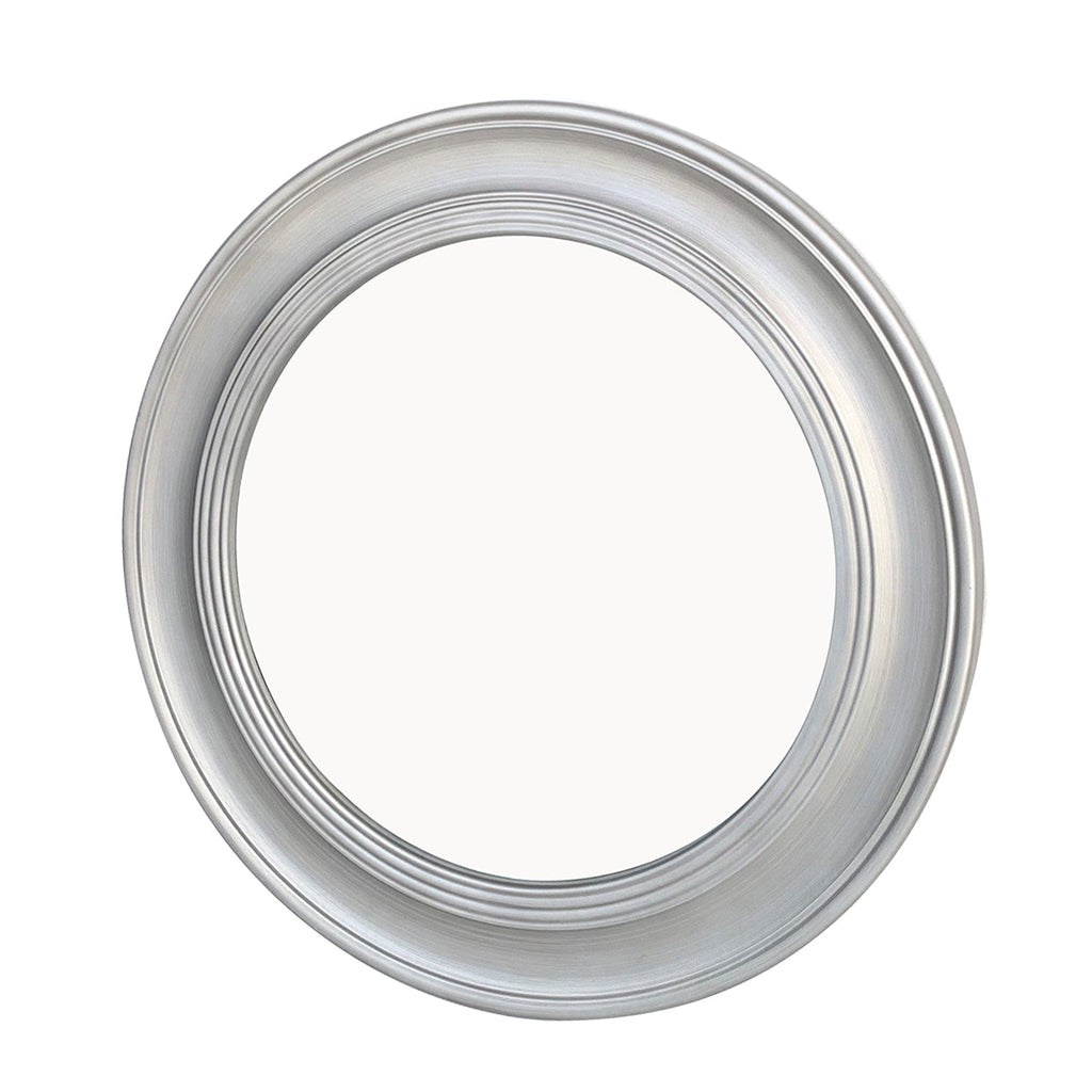 Vintage Round Wall Mirror, Brushed