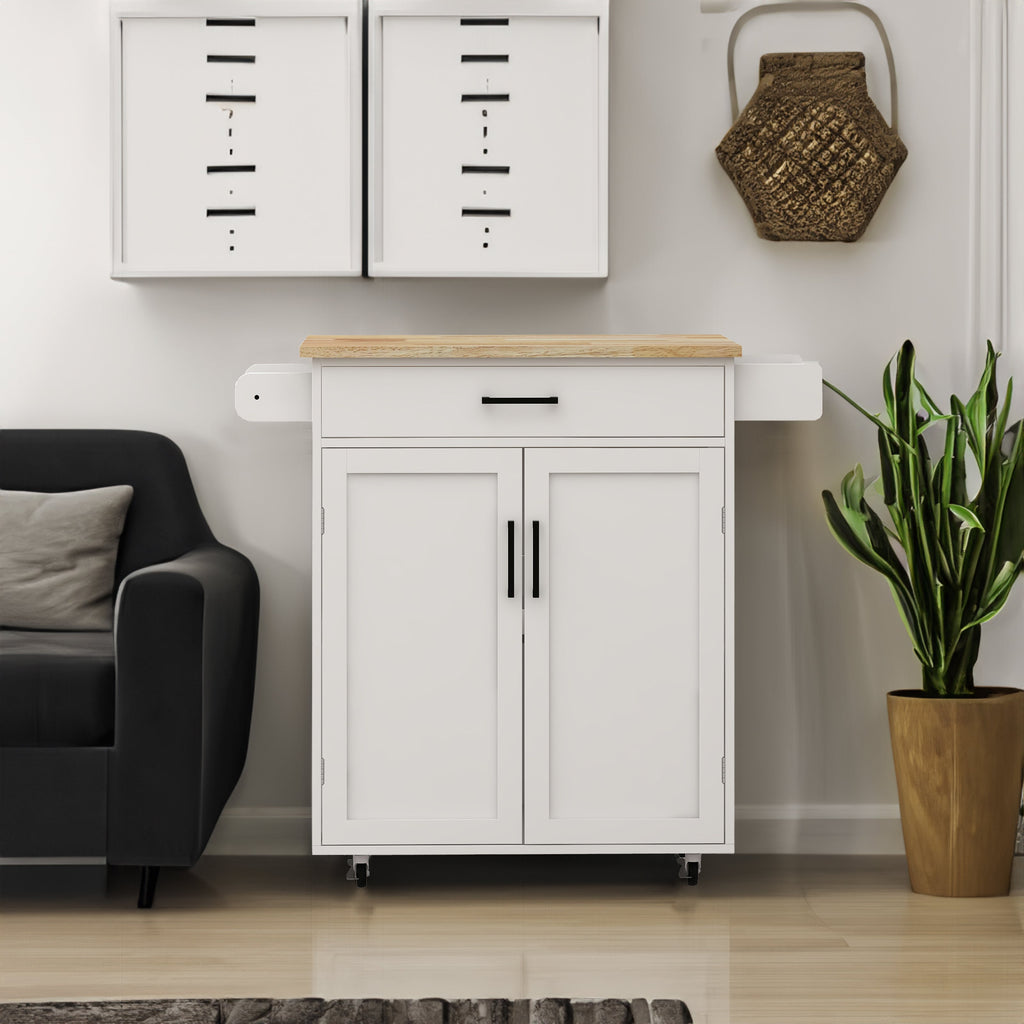 Kitchen Island Rolling Trolley Cart with 1 Drawer