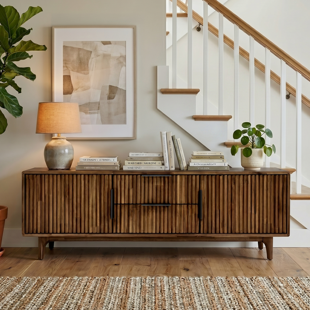 Bosk Solid Wood Storage Bench
