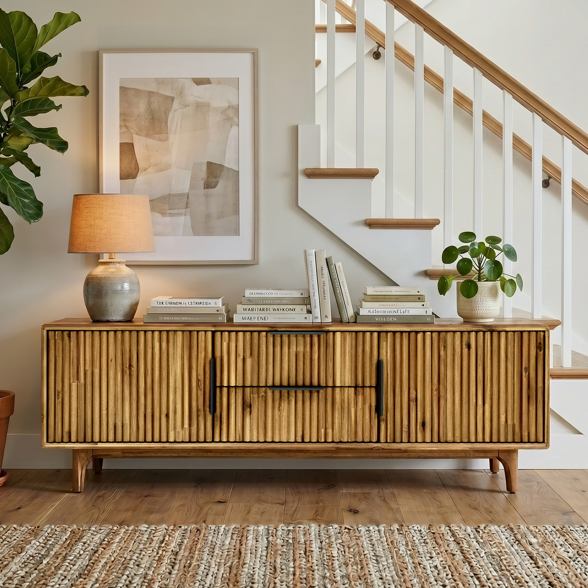 Bosk Solid Wood Storage Bench