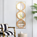 3 Mirror Piece Wall Mirror In Rectangular Frame