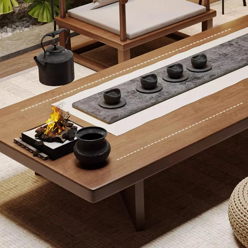 Solid Wood Low Coffee Table