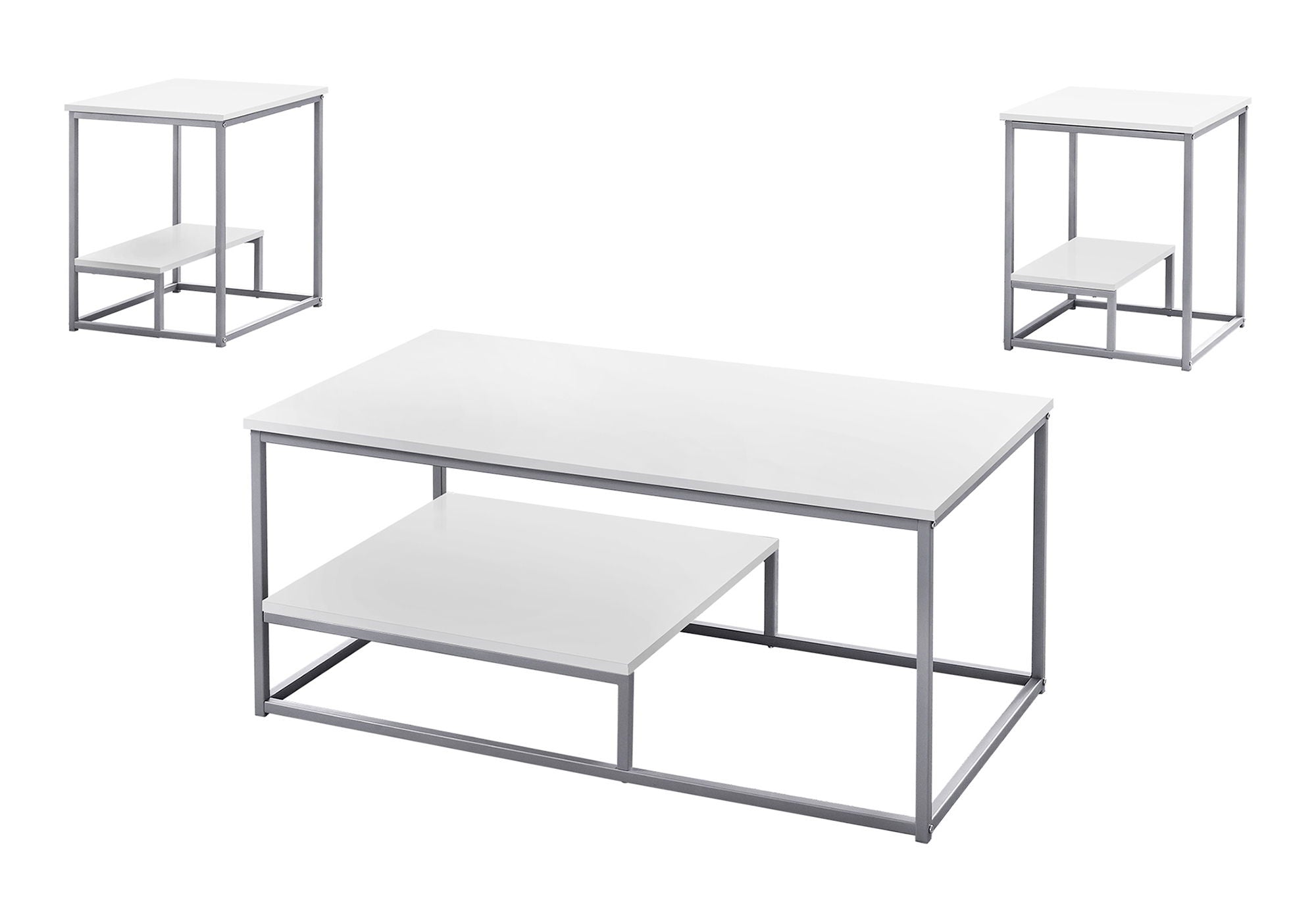 Table Set, Coffee, End, Side, Accent, Living Room (Set of 3)