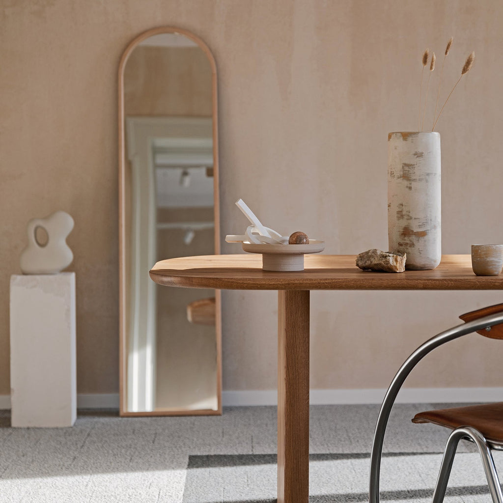 Oval Solid Wood Dining Table