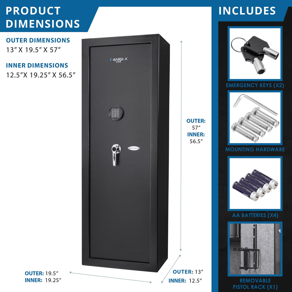 7.87 Cubic Ft Keypad Rifle Safe