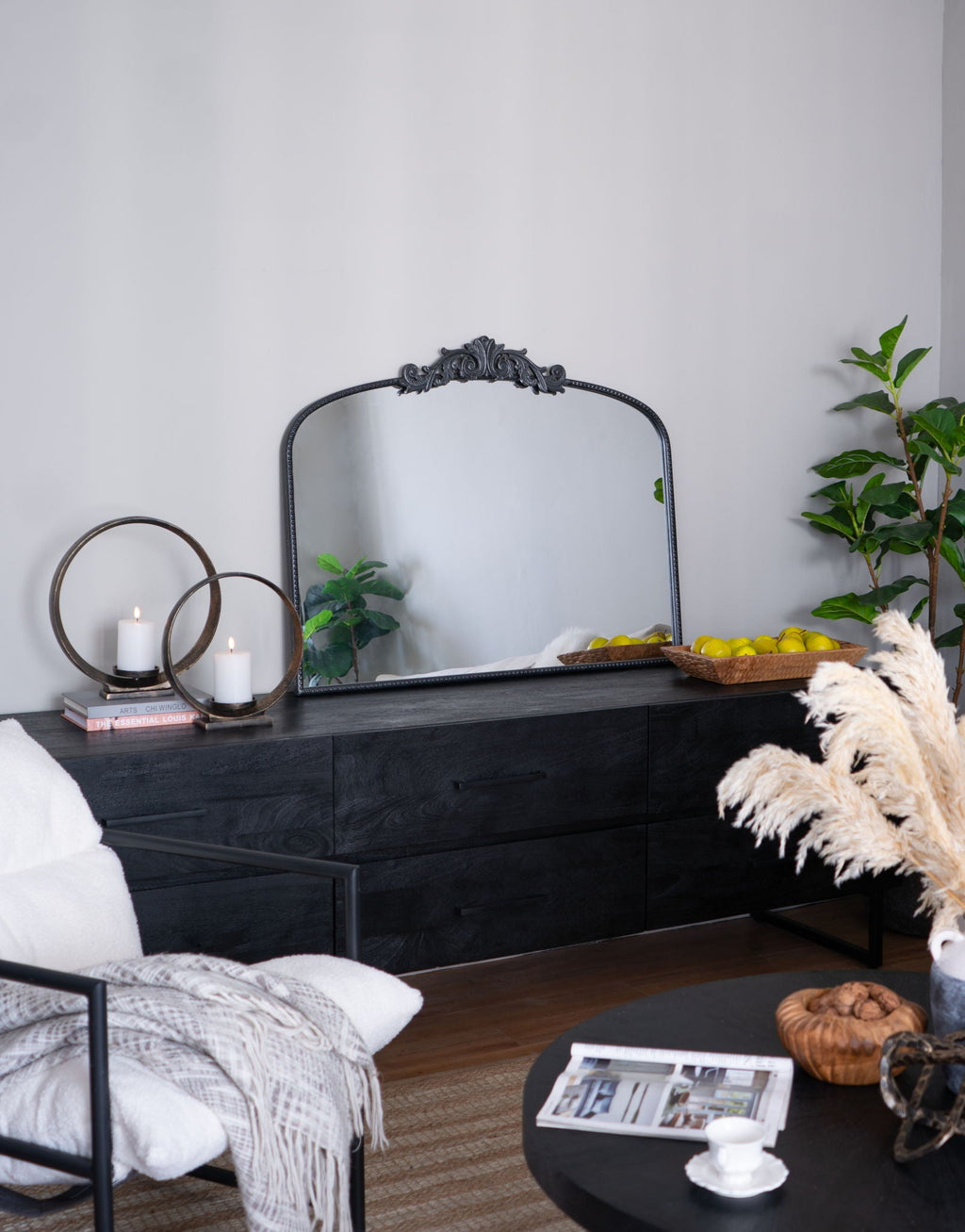 Arch Mirror, Baroque Inspired Wall Decor