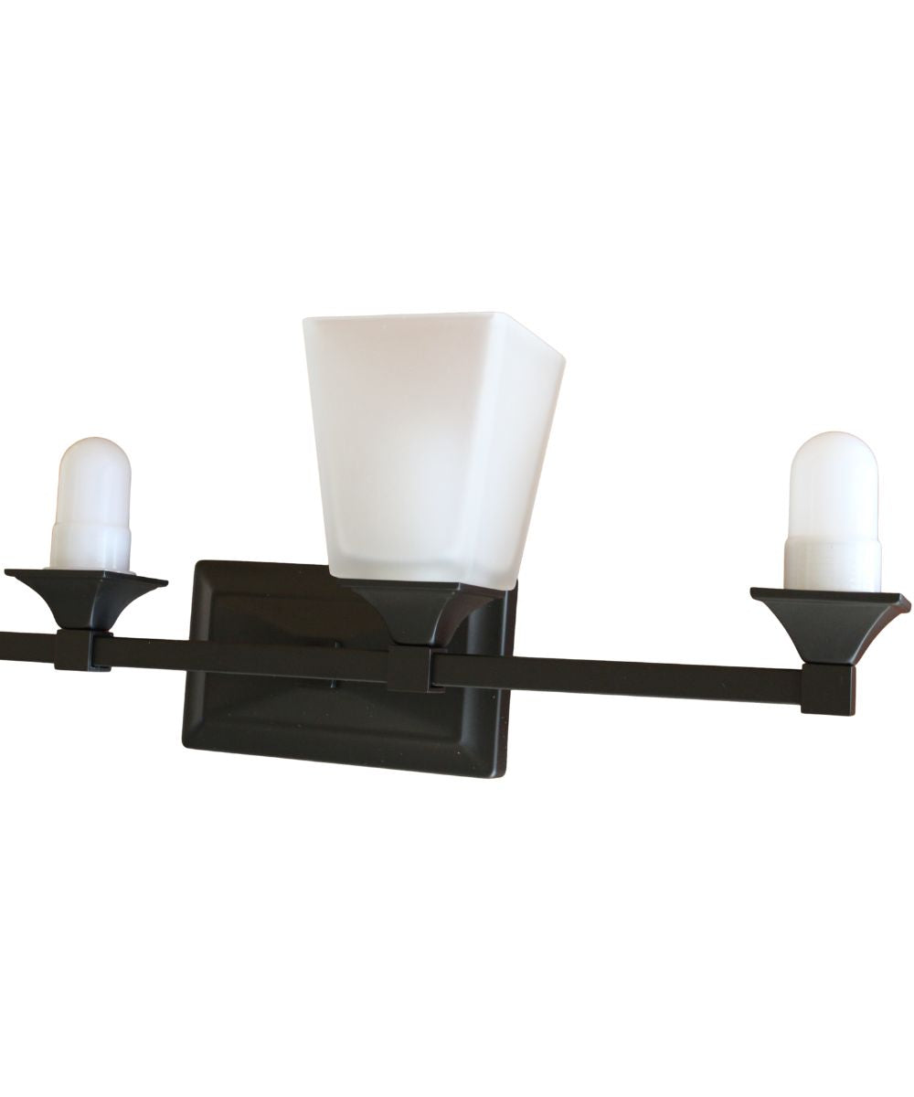 27"W 4-Light LED Bath Vanity Light Fixture Oil Rubbed Bronze Finish