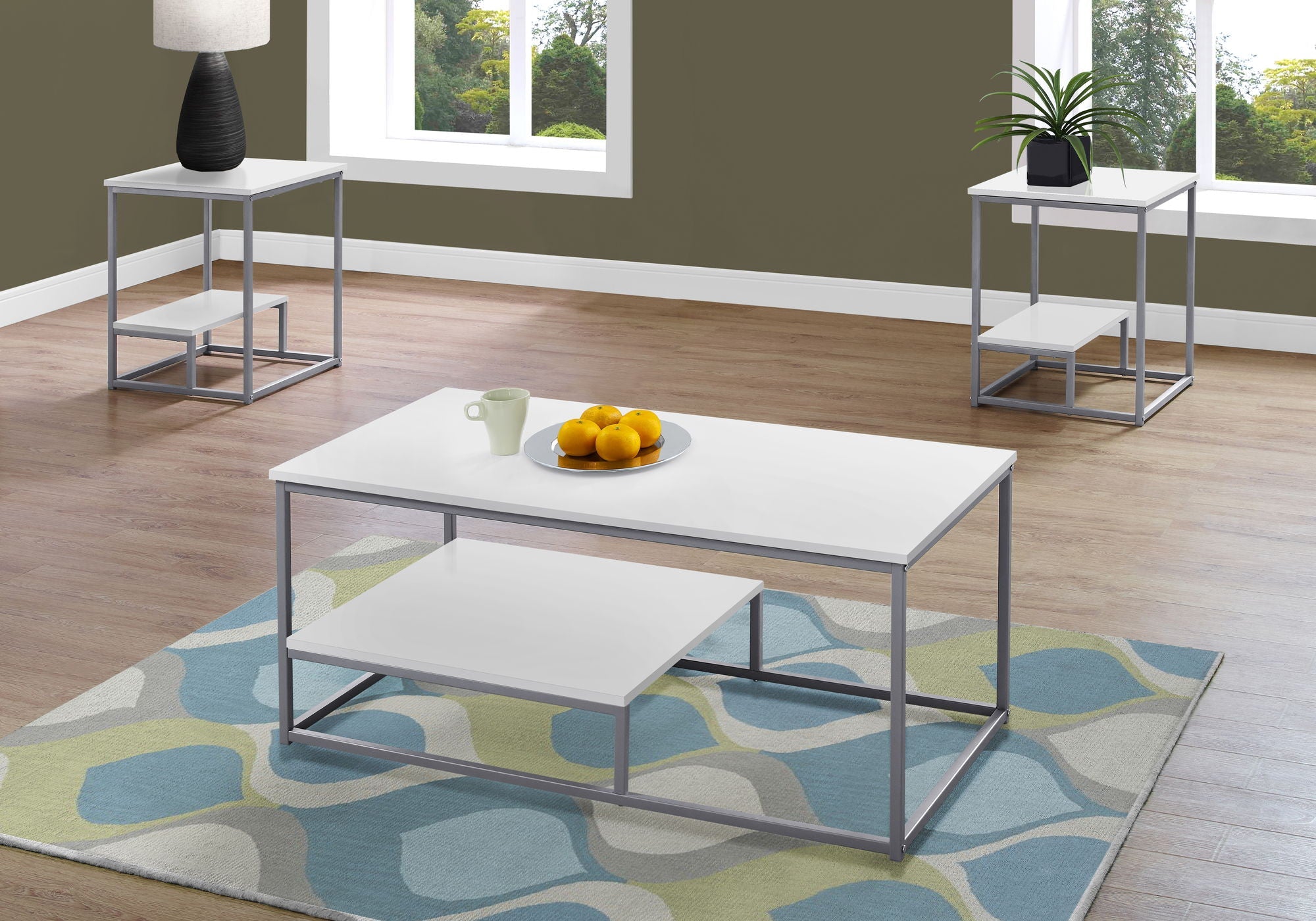 Table Set, Coffee, End, Side, Accent, Living Room (Set of 3)