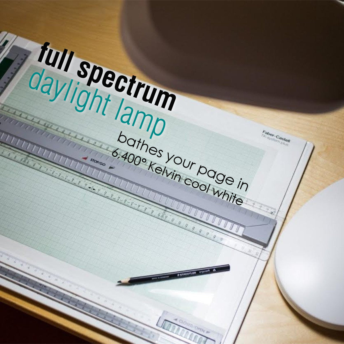 26"H LED Bright Reader  Grey
