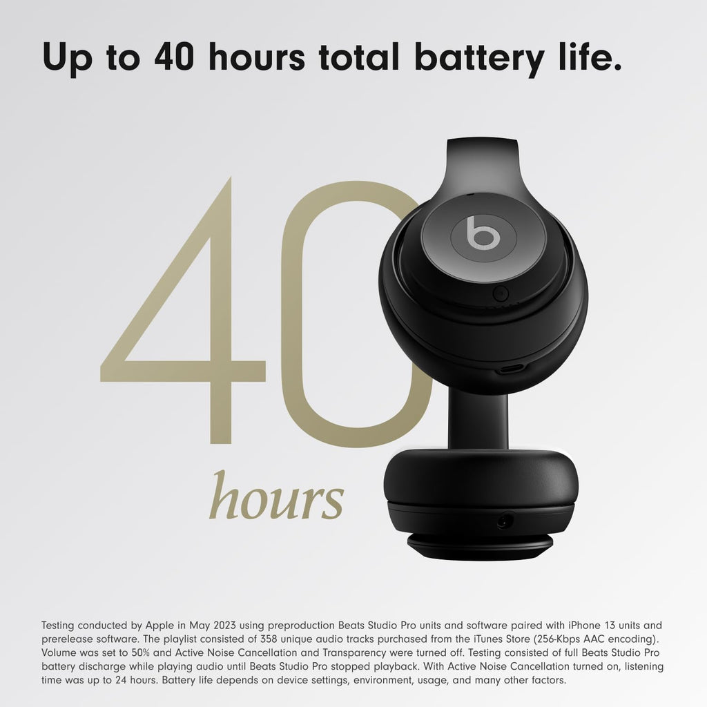 Premium Wireless Over-Ear Headphones, Active Noise Cancelling