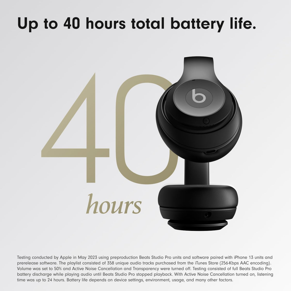 Premium Wireless Over-Ear Headphones, Active Noise Cancelling