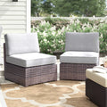 Armless Fully Assembled Patio Chair Set
