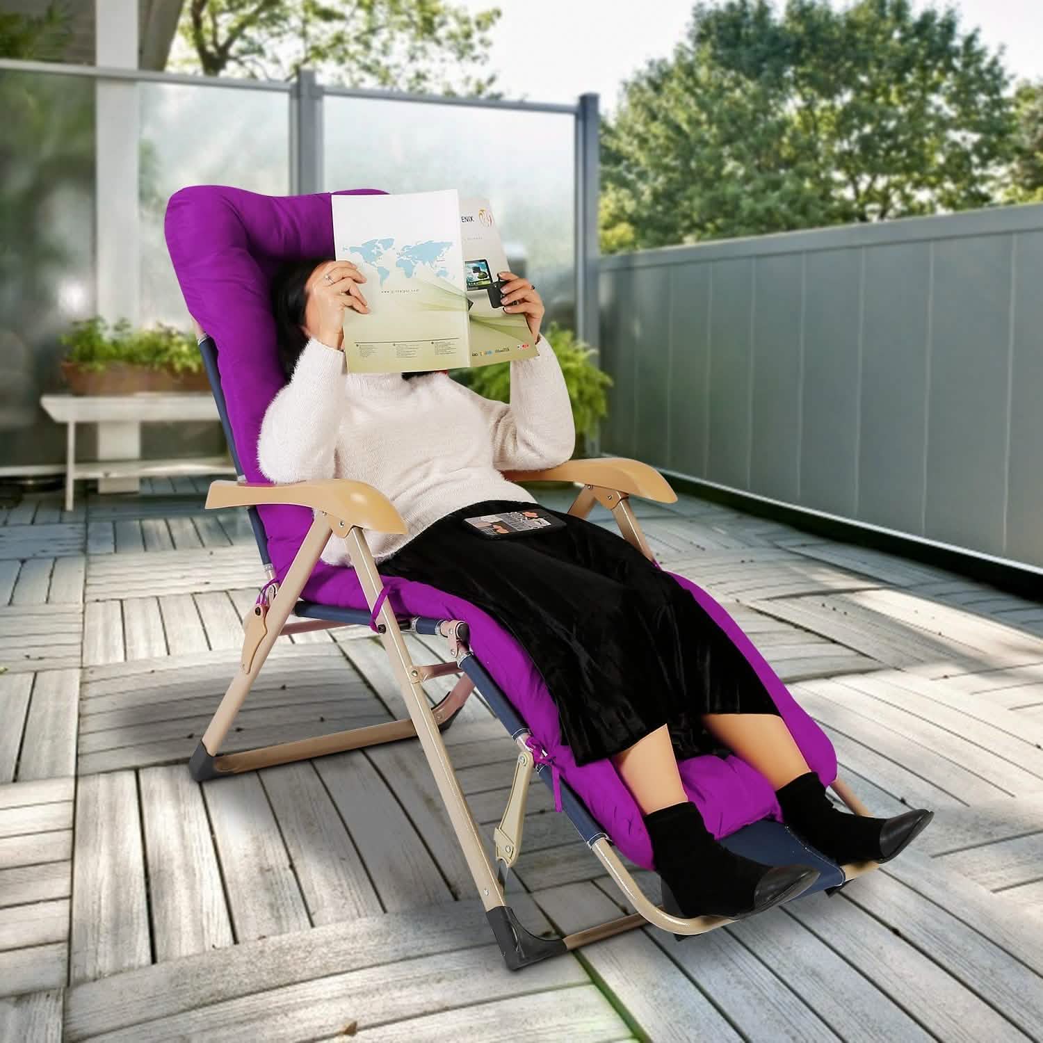 Chaise Lounger Cushion Recliner Rocking Chair Sofa
