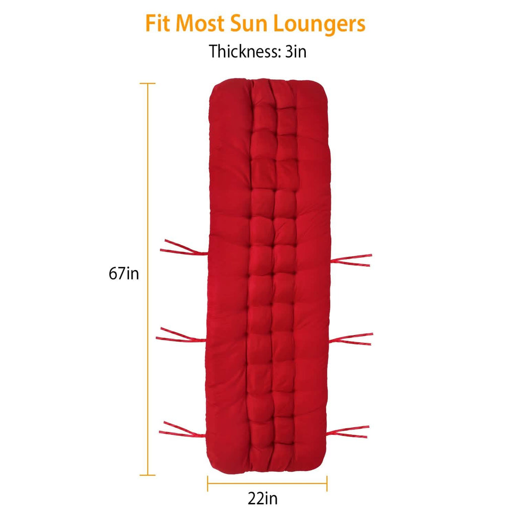 Chaise Lounger Cushion Recliner Rocking Chair Sofa