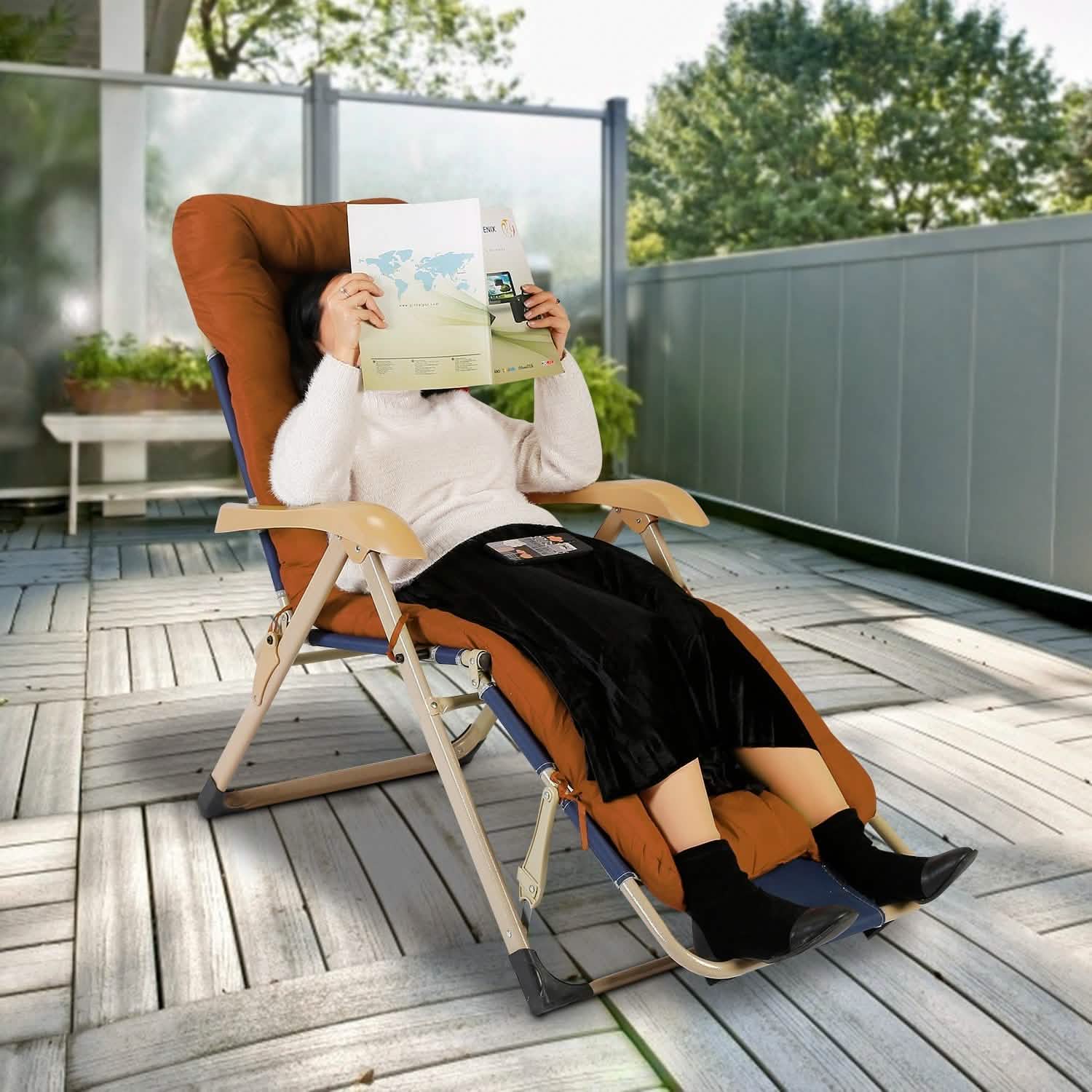 Chaise Lounger Cushion Recliner Rocking Chair Sofa