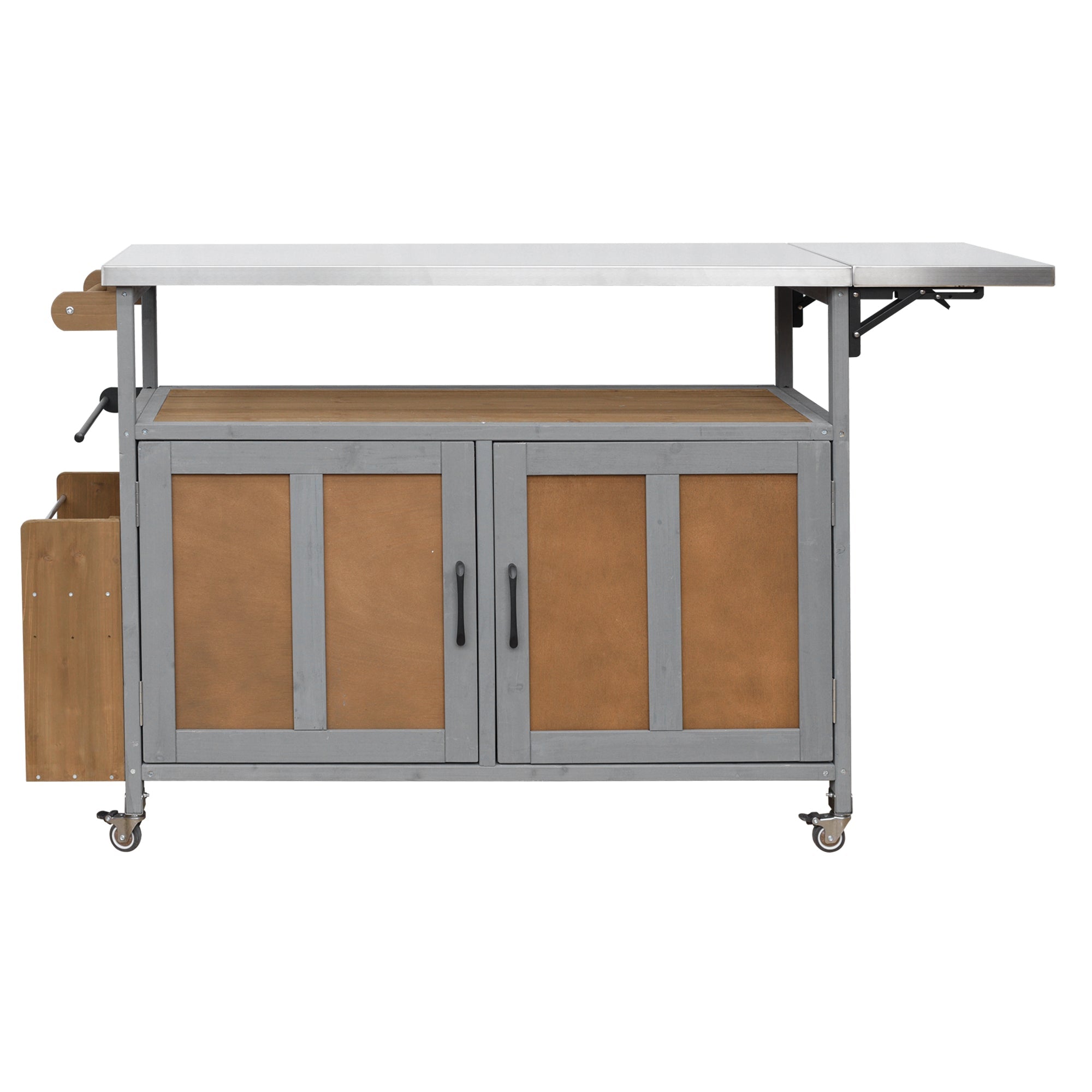 Foldable Outdoor Kitchen Island Cart