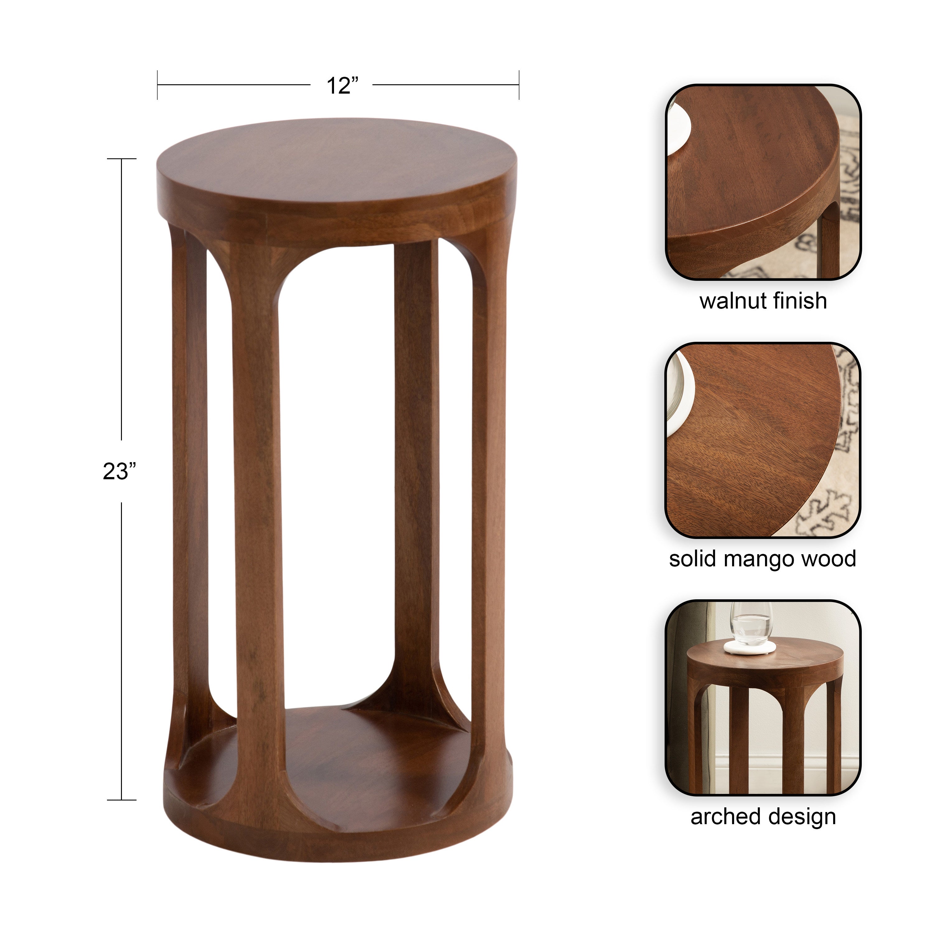 Dahl Wood Drink Table