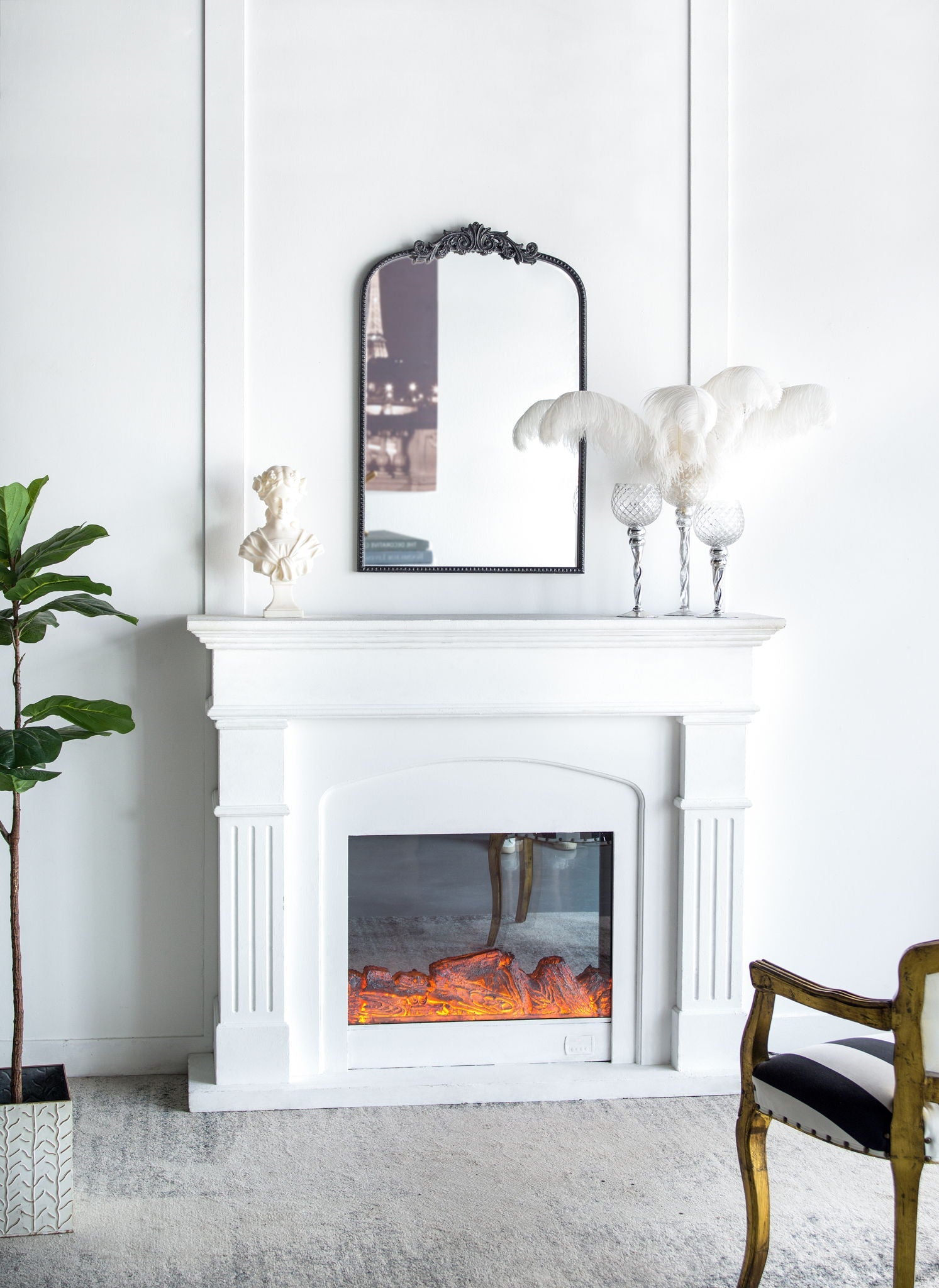 Arch Mirror, Baroque Inspired Wall Decor