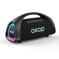 Portable Bluetooth Speaker With Handle Heavy Bass Subwoofer Ambient Lighting