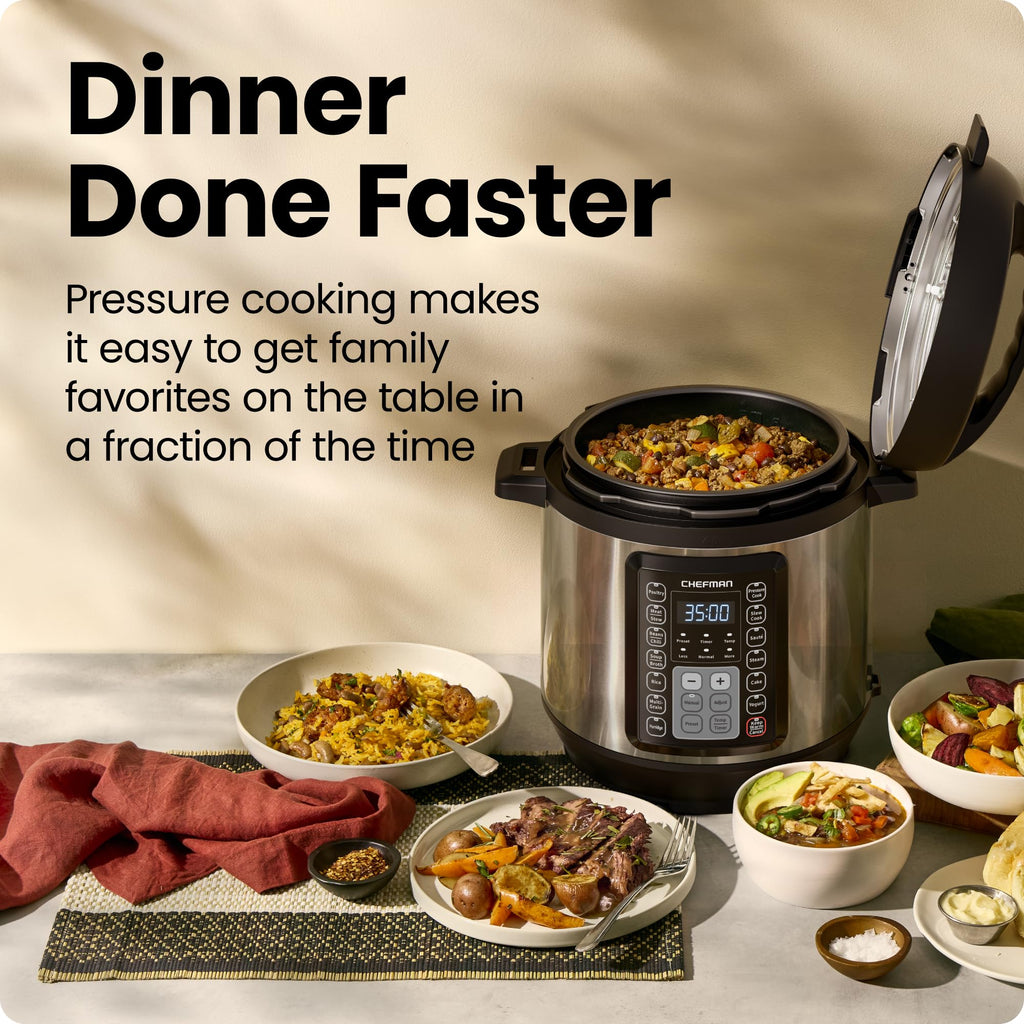 Chefman 13-in-1 Electric Pressure Cooker with Touchscreen Controls