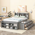 Bed With Bookcase Headboard, Under Bed Storage Drawers