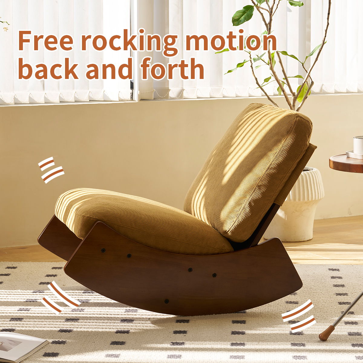 Upholstery Glider Rocking Chair