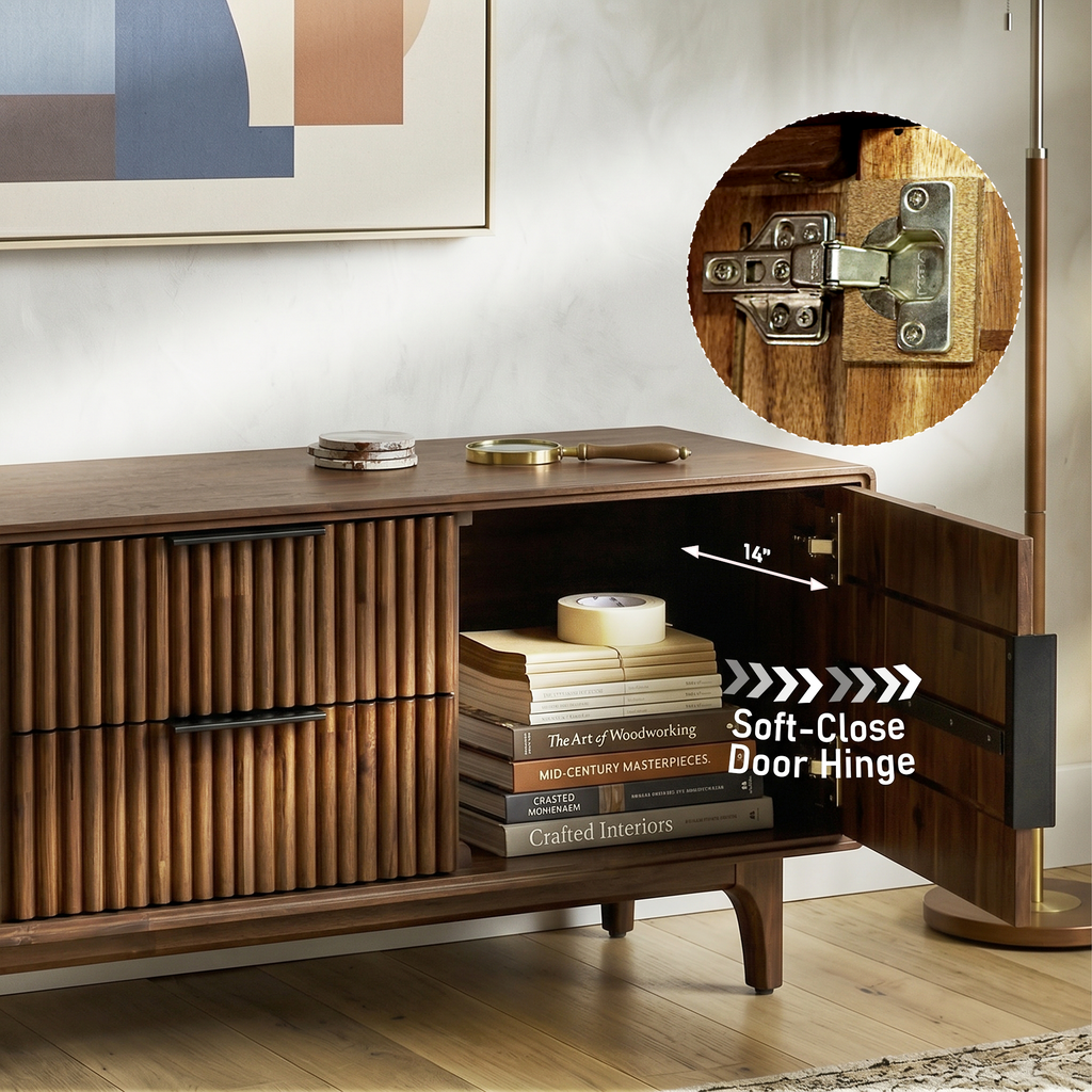 Bosk Solid Wood Storage Bench