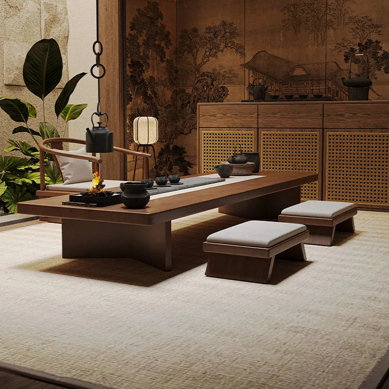 Solid Wood Low Coffee Table