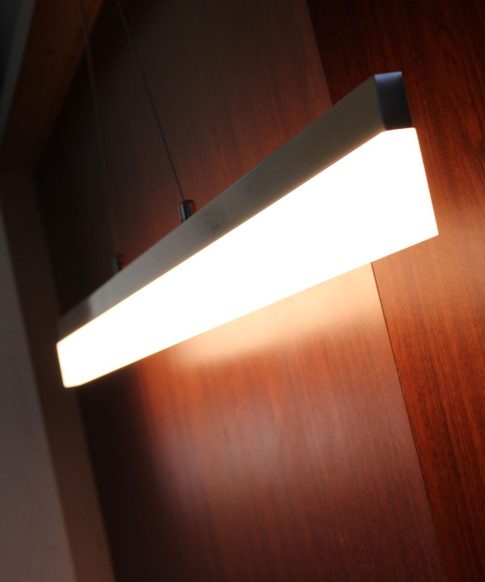 36"W 1-Light Linear Bar Ribbon LED Kitchen Island Light Fixture