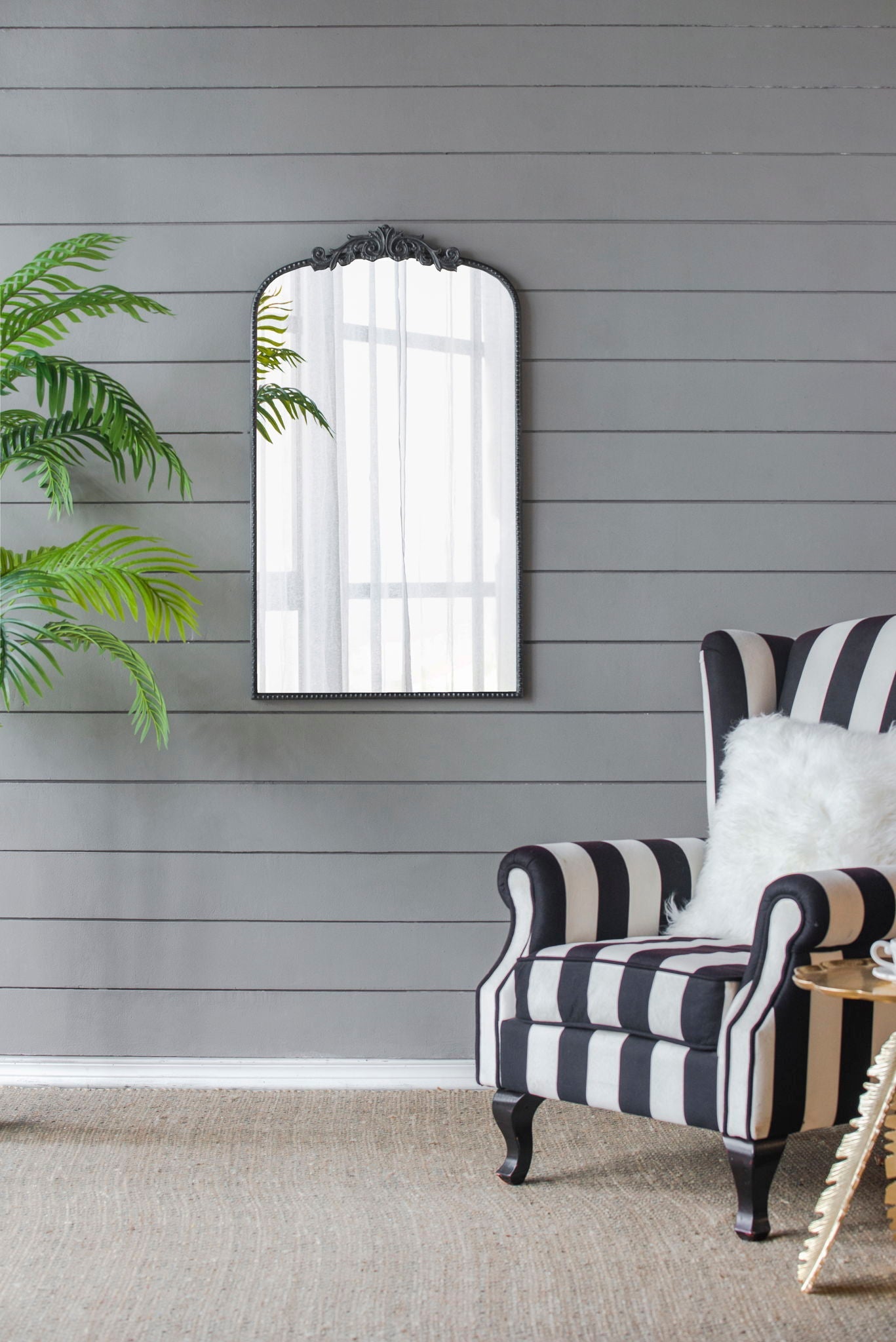 Arch Mirror, Baroque Inspired Wall Decor
