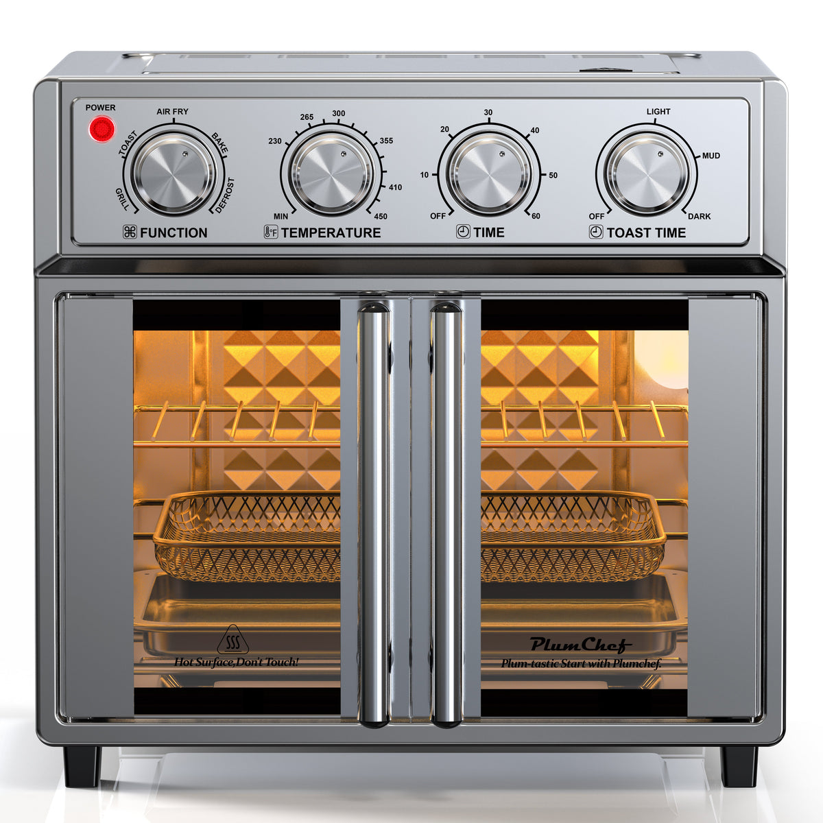 French Double-Door Air Fryer Convection Toaster Oven