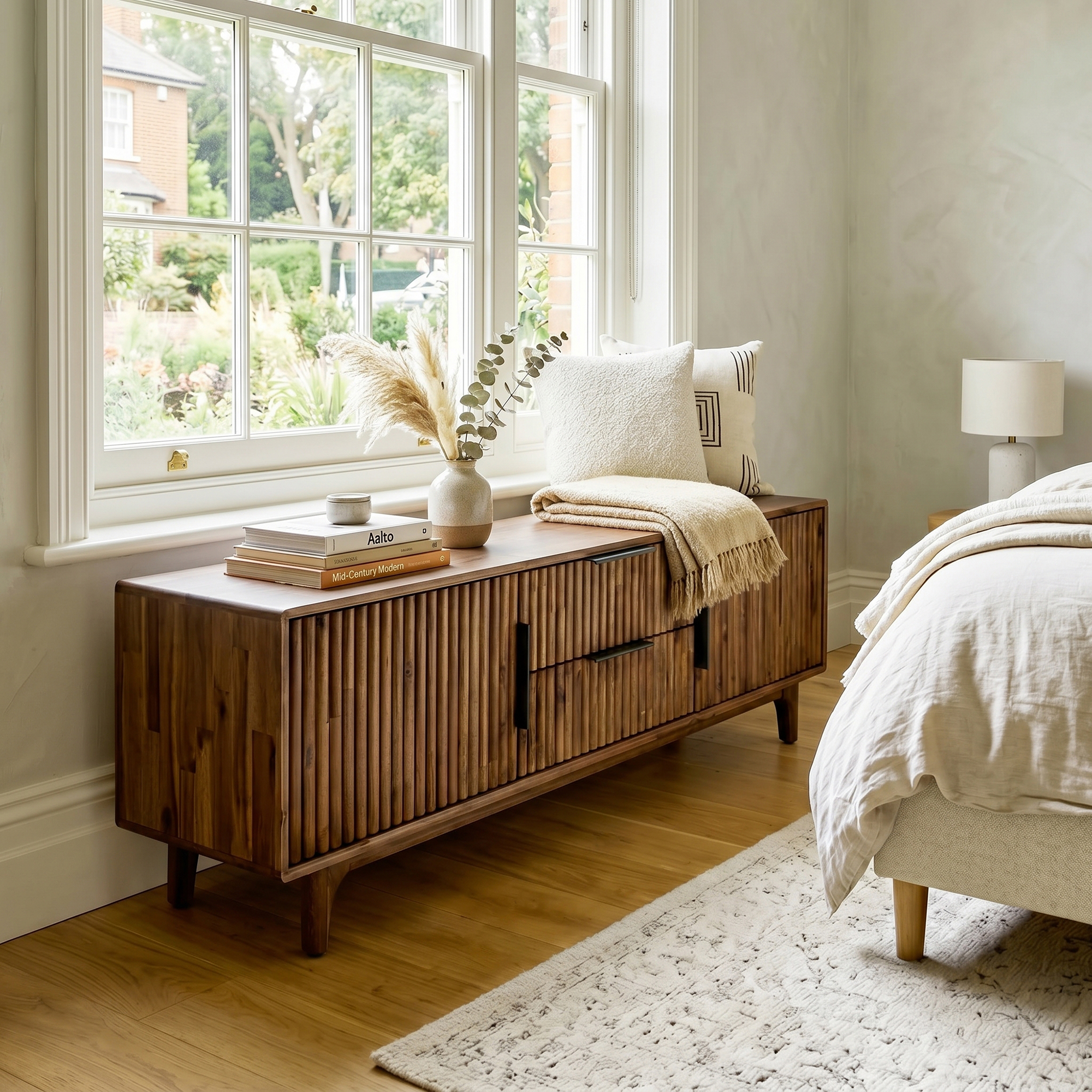 Bosk Solid Wood Storage Bench