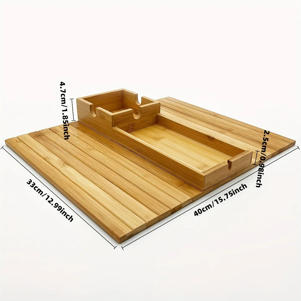 Bamboo  Armrest Tray  for Couch Lovers