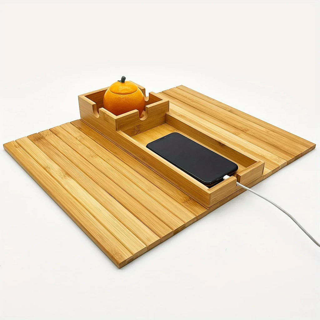 Bamboo  Armrest Tray  for Couch Lovers