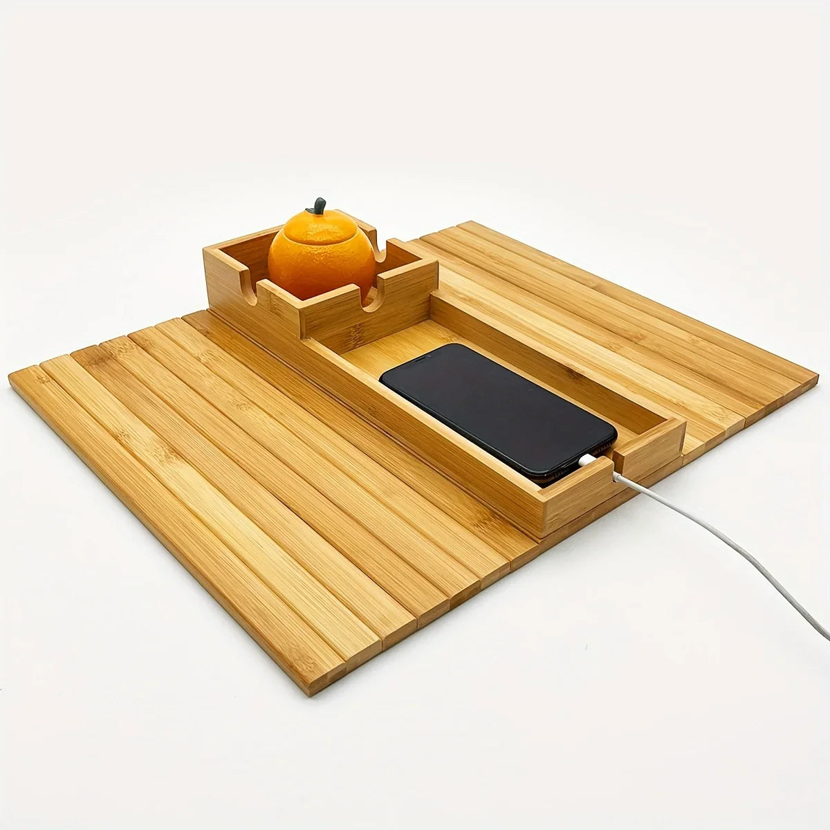 Bamboo  Armrest Tray  for Couch Lovers