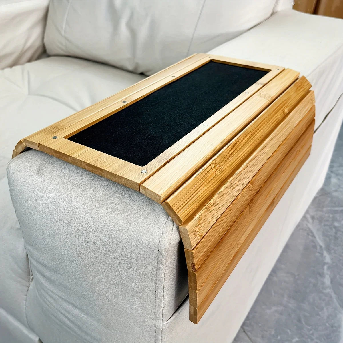 Bamboo  Armrest Tray  for Couch Lovers
