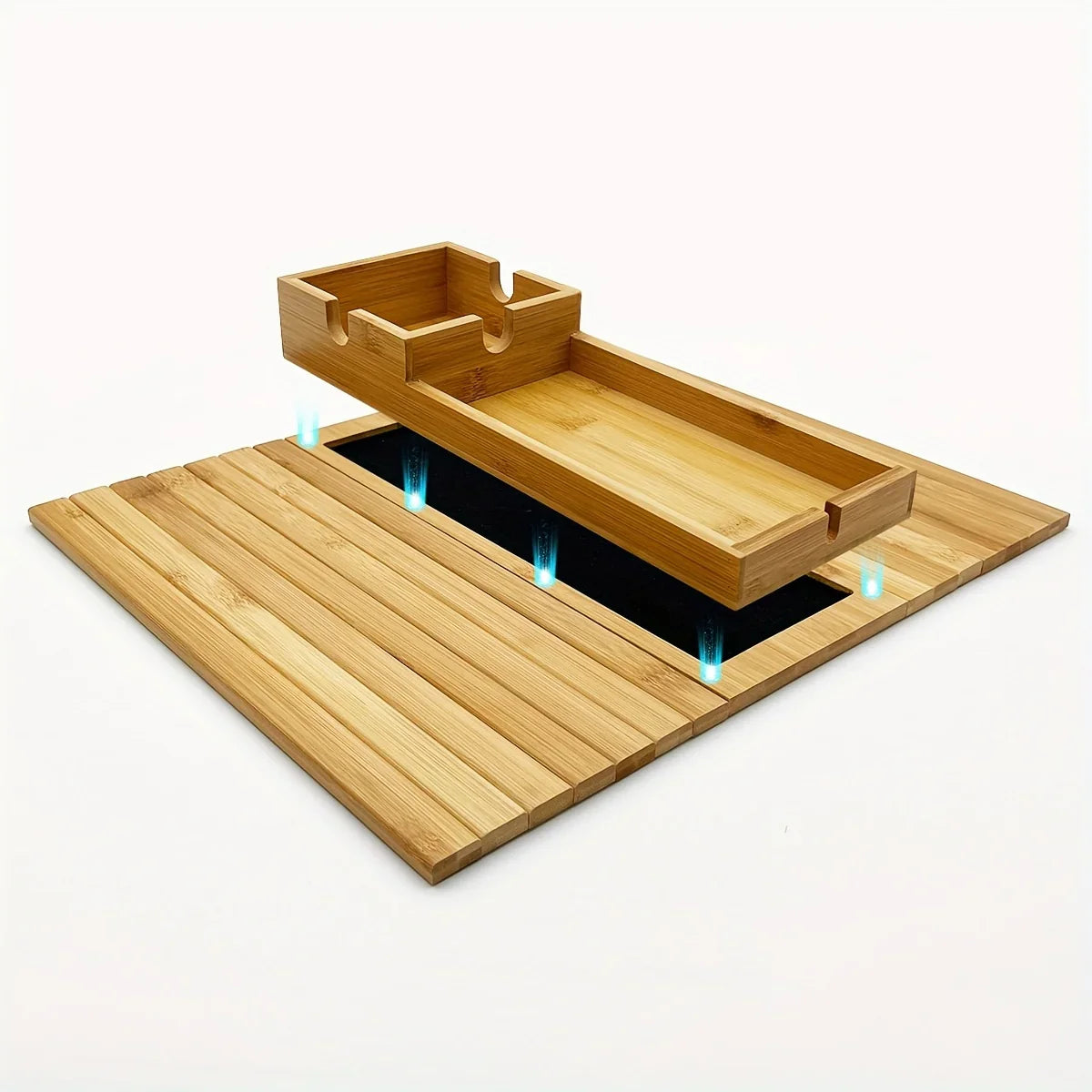 Bamboo  Armrest Tray  for Couch Lovers