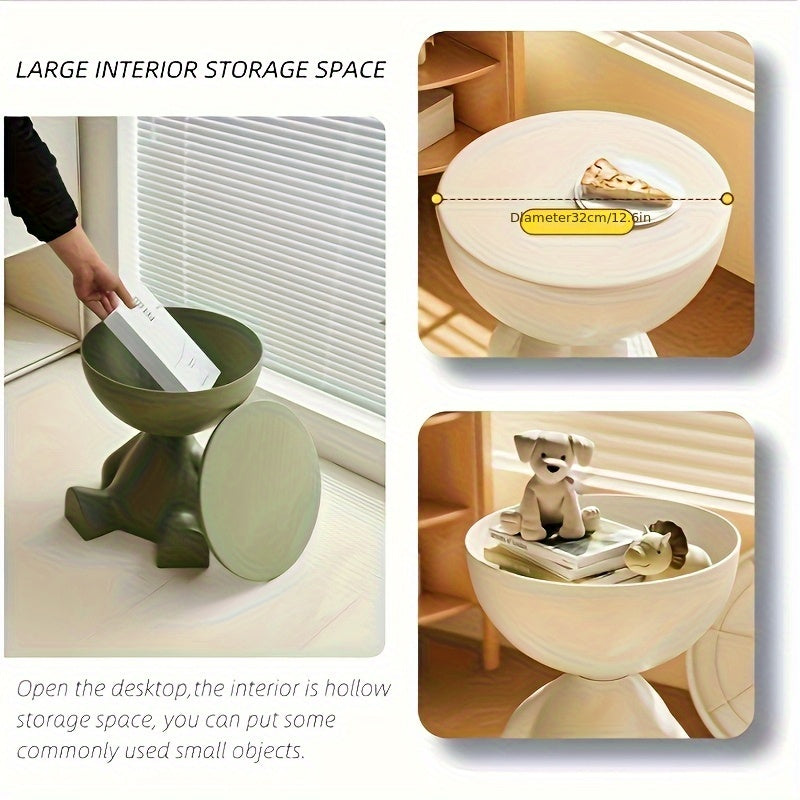Bear Side Table with Storage
